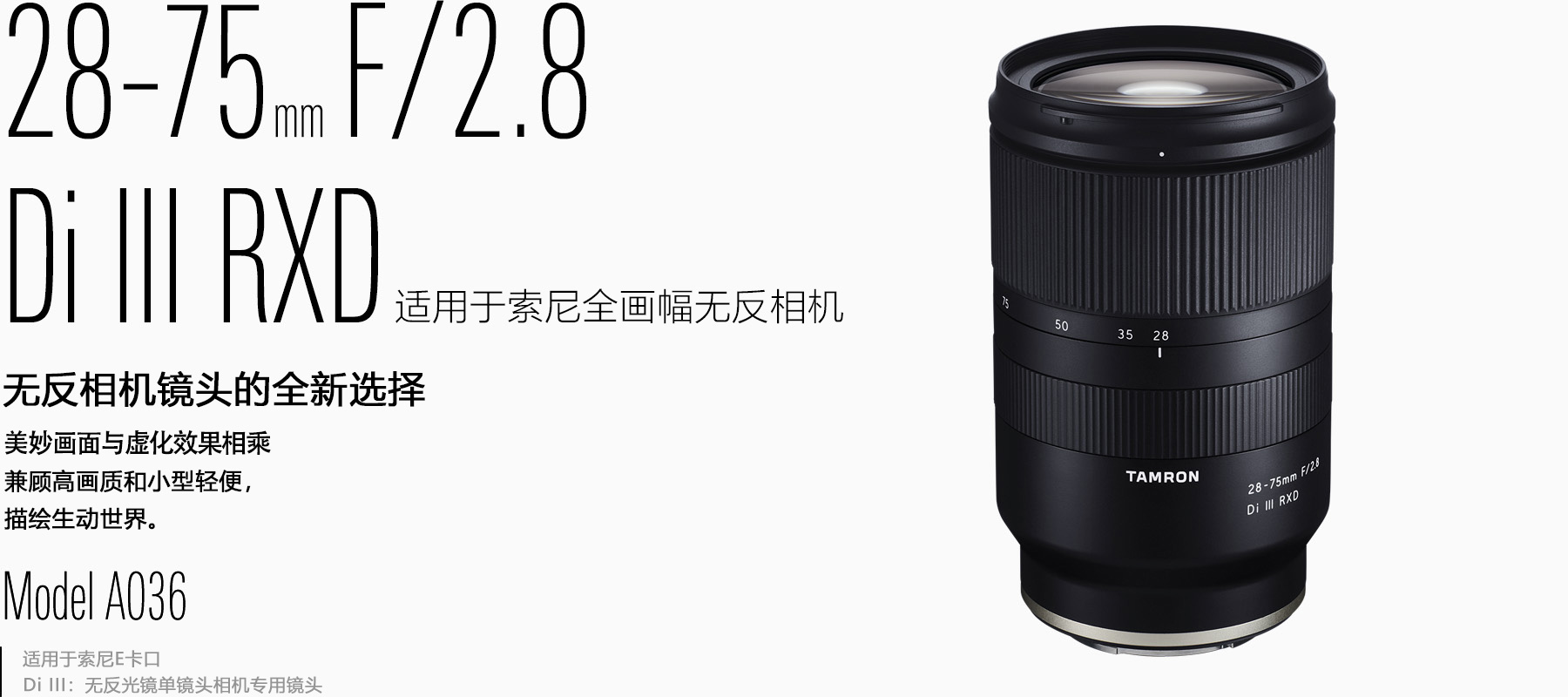 28-75mm F/2.8 Di III RXD