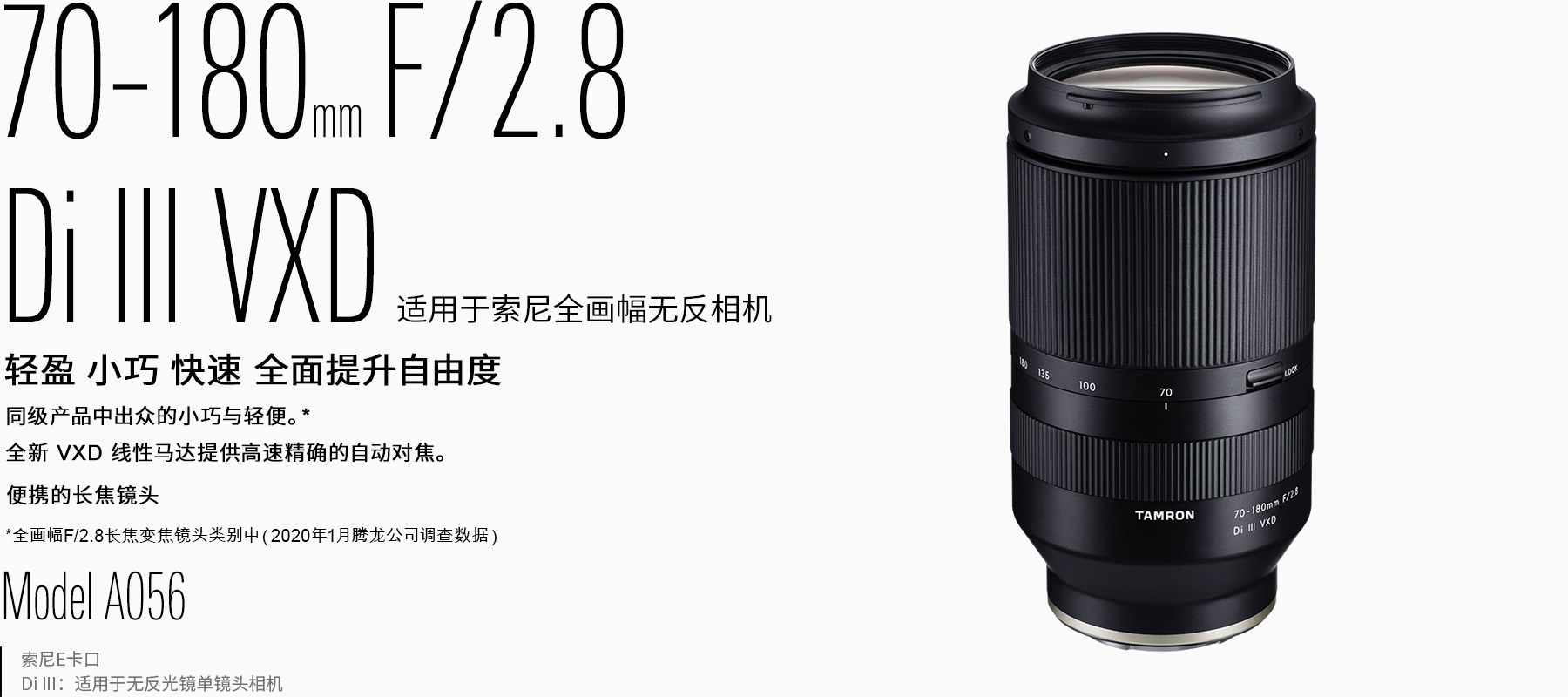 70-180mm F/2.8 Di III VXD